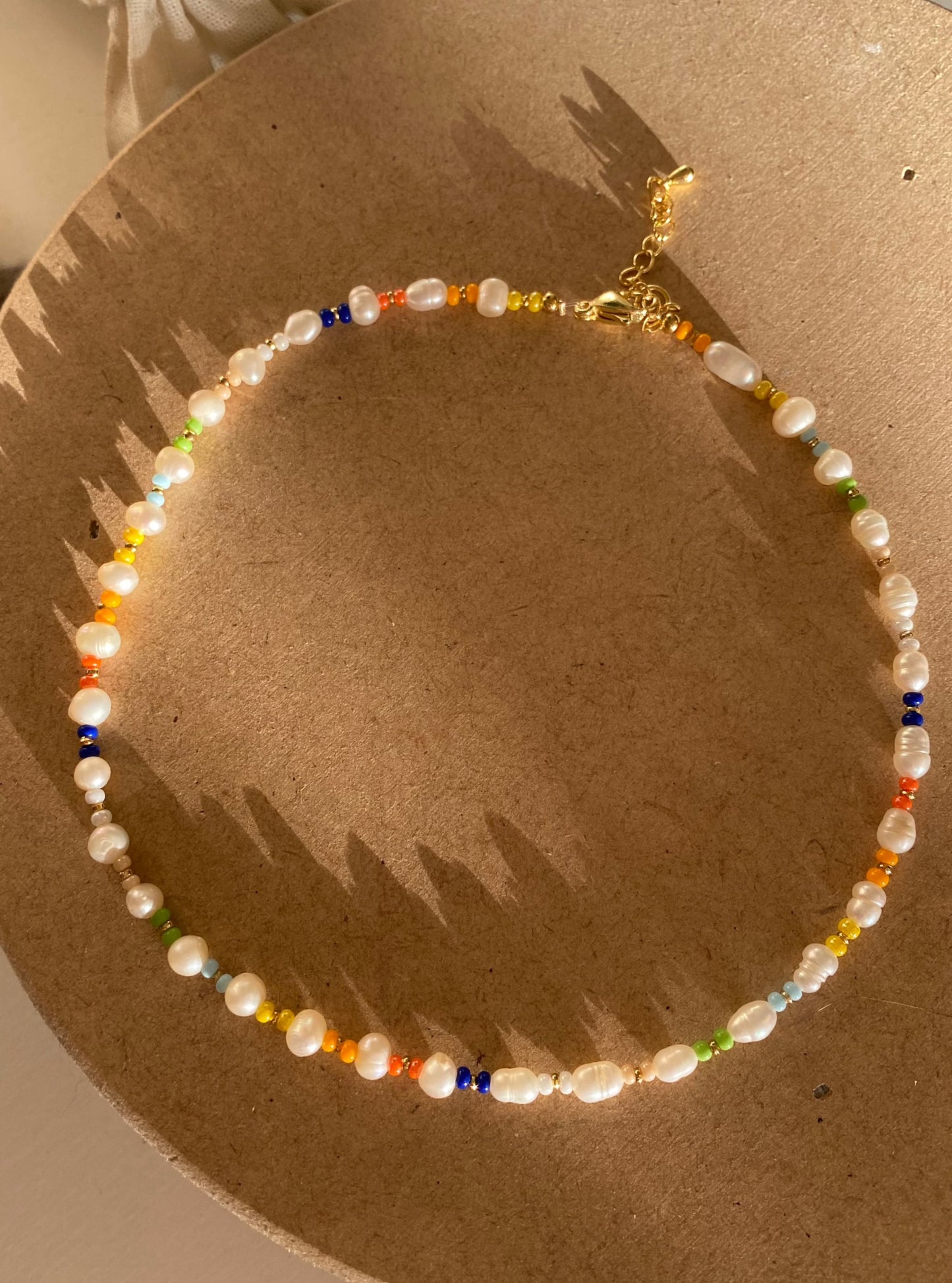 Collar Pearl Rainbow