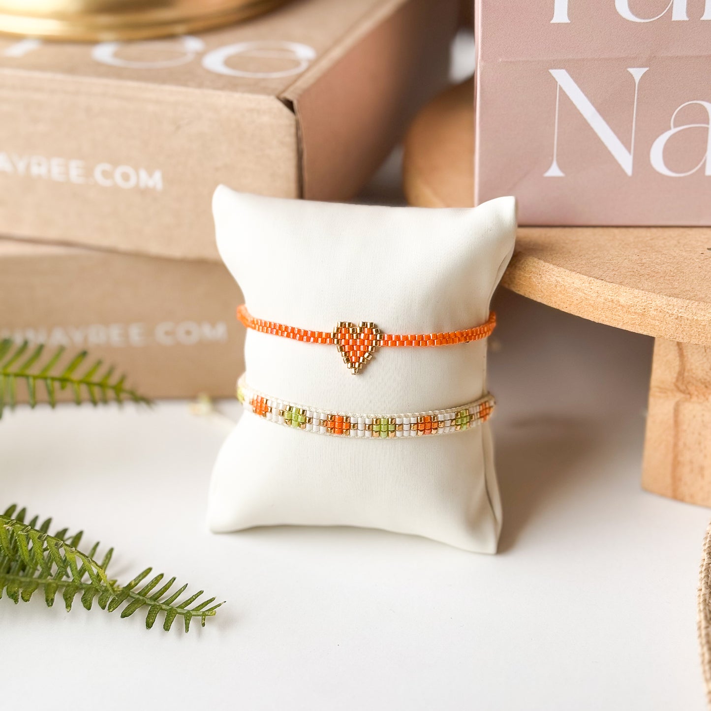 Corazón Miyuki | Naranja