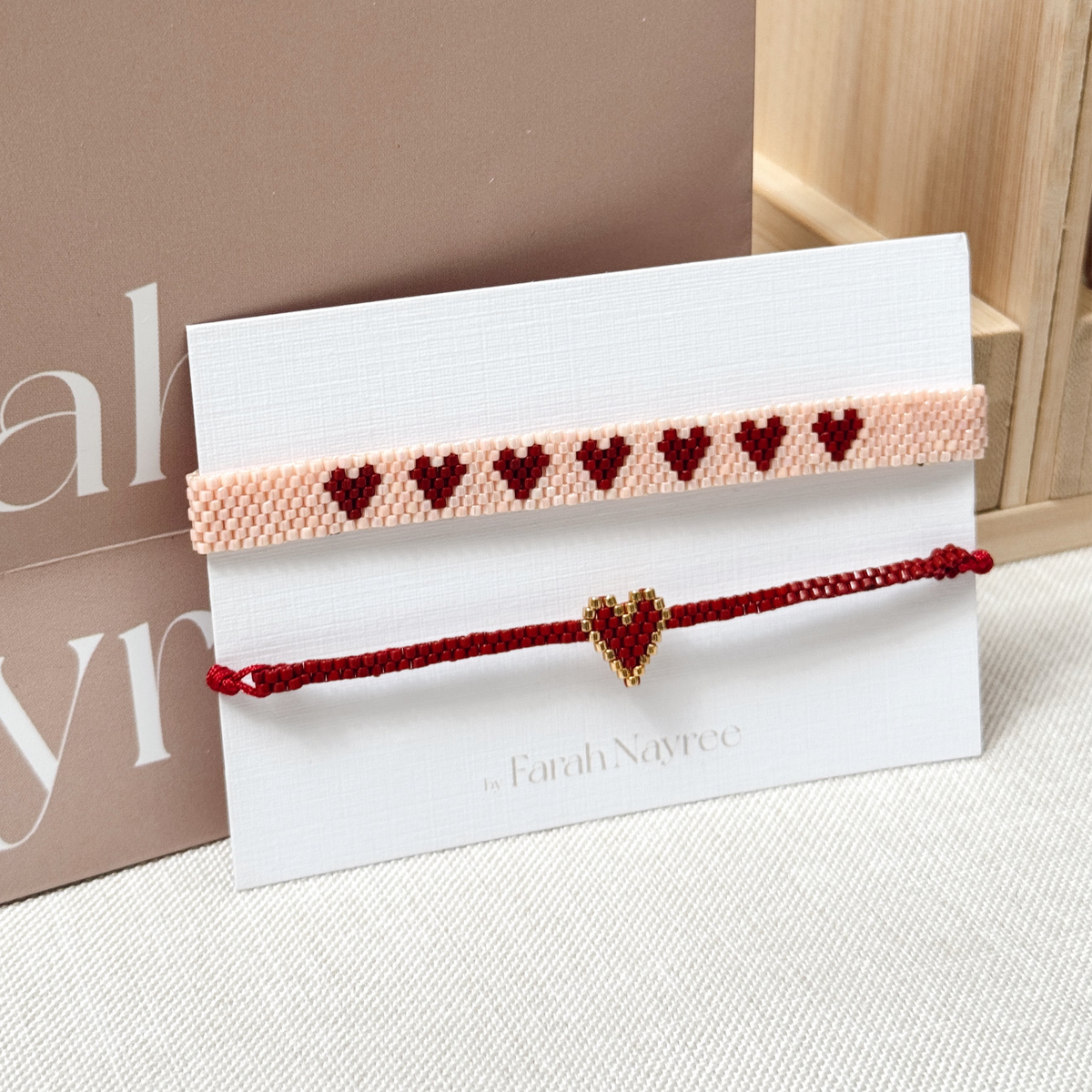 Pack 8 corazones | Pulseras Miyuki