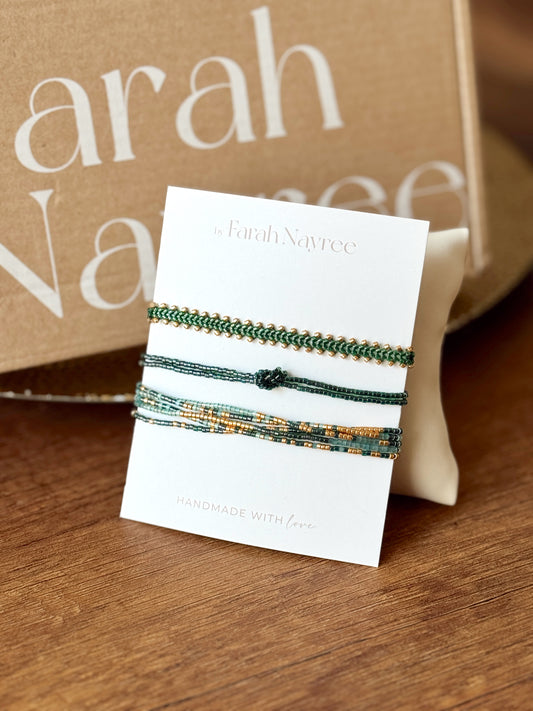 Pack Brilla Verde - Pulseras Miyuki