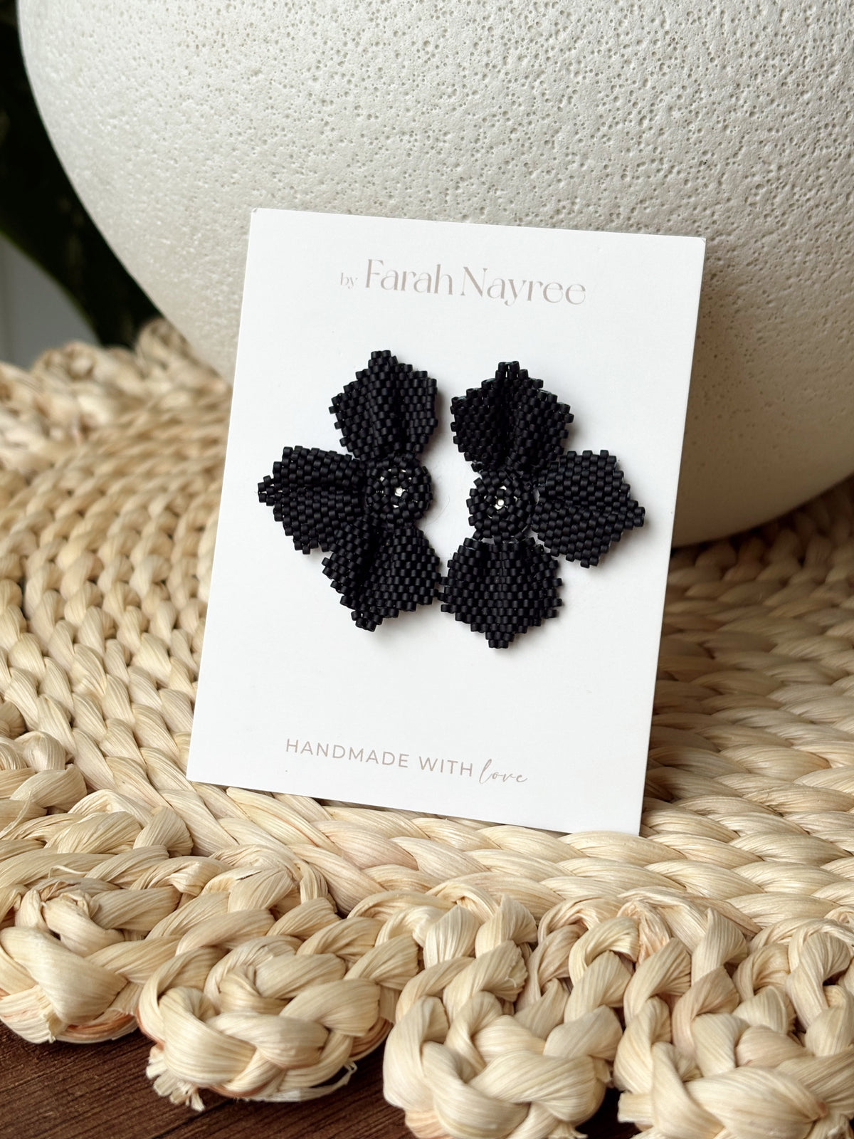 Aretes Mafer - Negro Mate