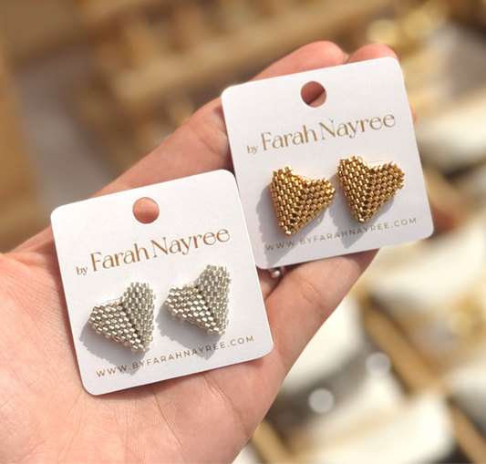 Aretes corazón | Miyuki