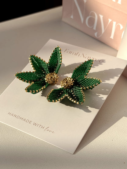 Aretes Rosalía Verdes - Miyuki