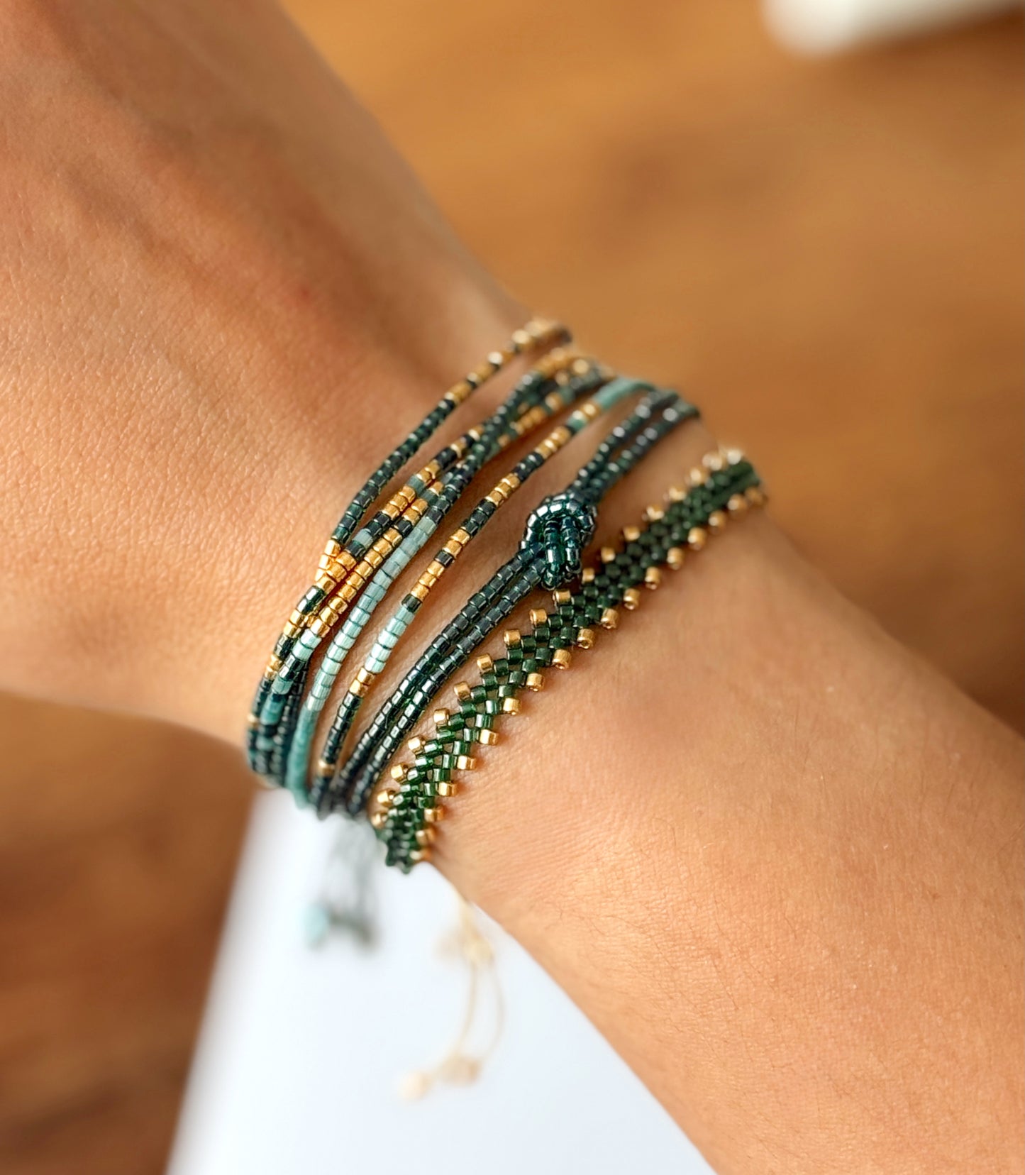 Pack Brilla Verde - Pulseras Miyuki