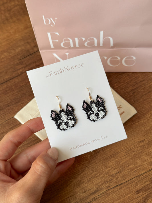Aretes Boston Terrier - Miyuki