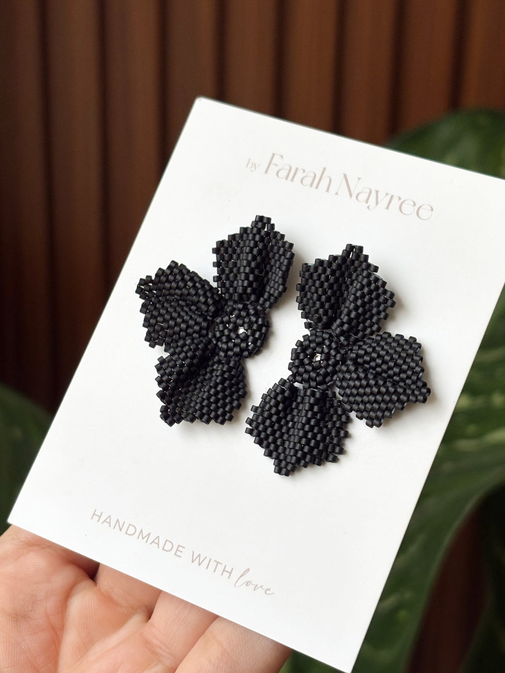 Aretes Mafer - Negro Mate