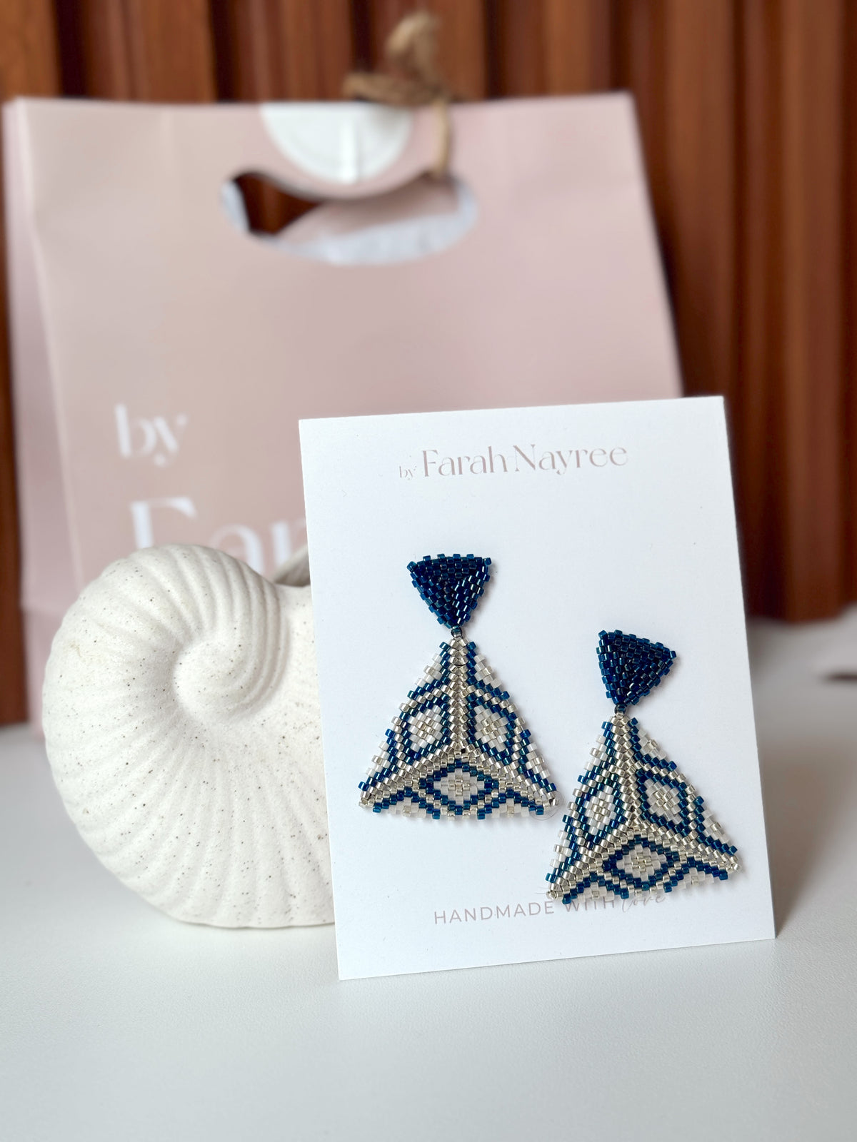 Aretes Lidia Miyuki - Azules