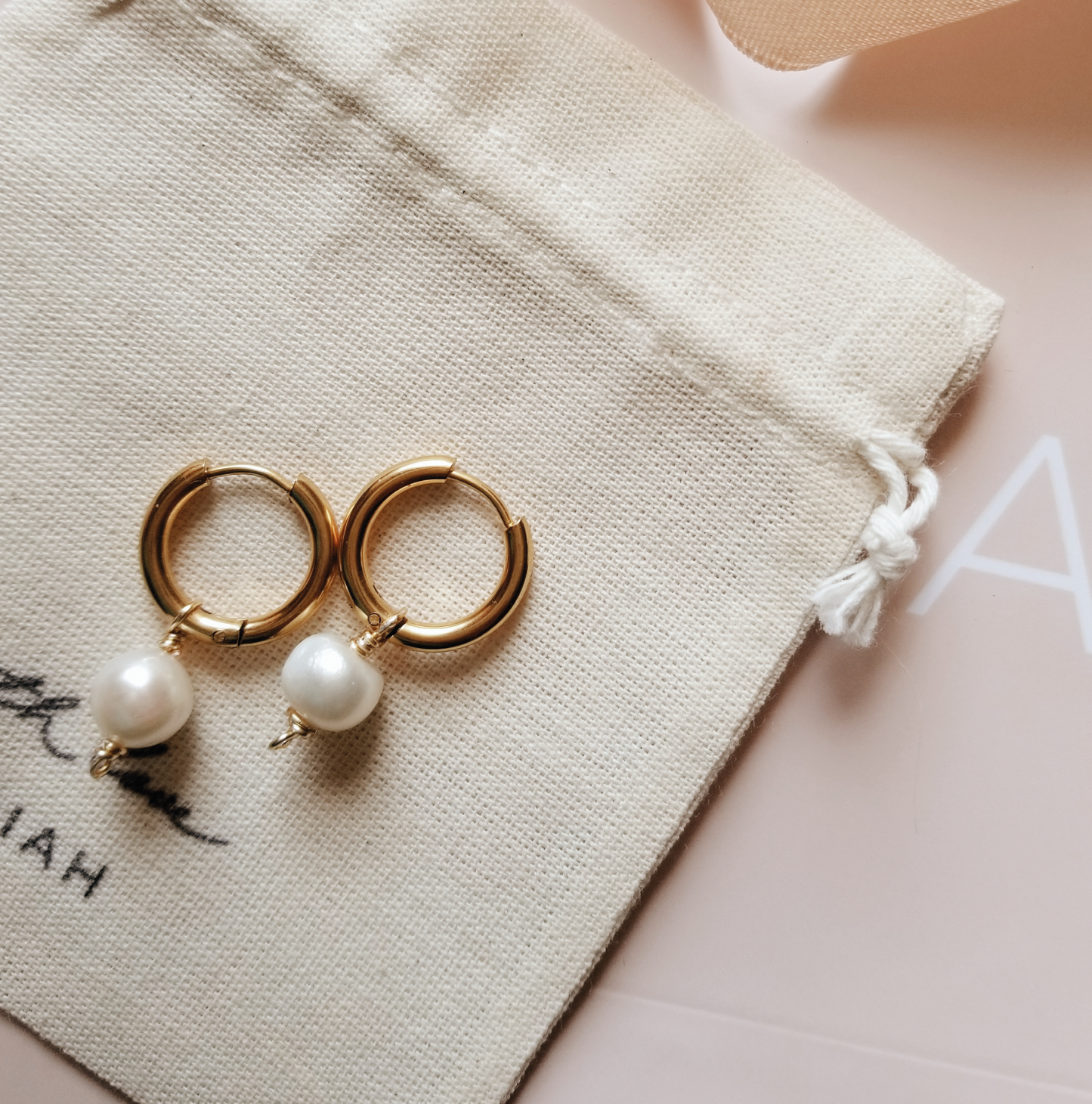 Pearl Hoops