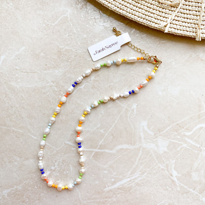 Collar Pearl Rainbow